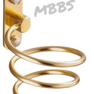 Wall Mounted Hairdryer Holder Golden Colour